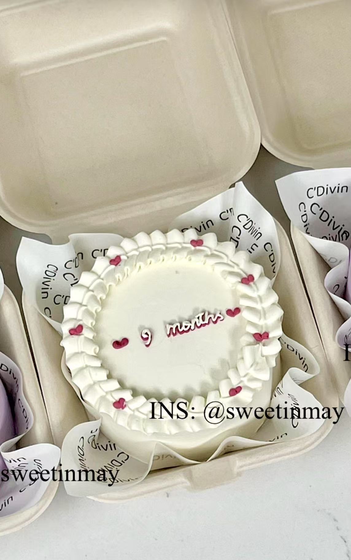 Extra Girly Vintage Bento Cake - Image 6