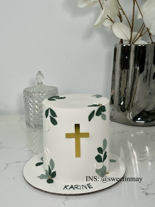 Brush Stroke Minimalist Cake