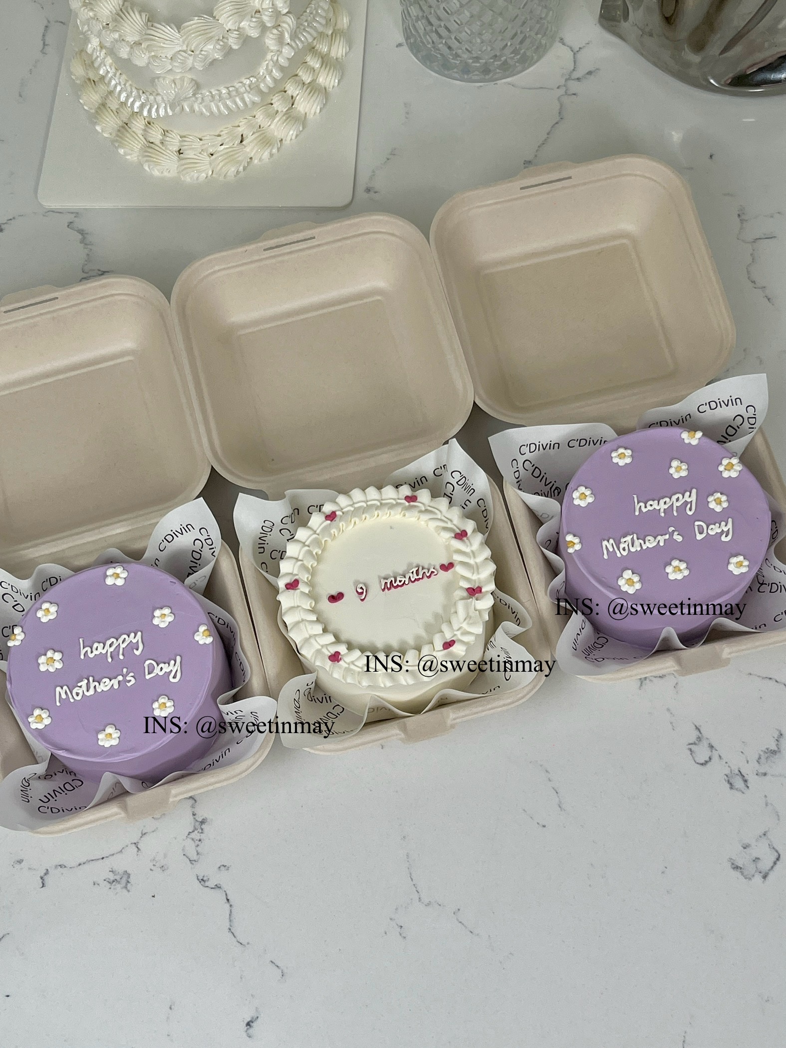 Cute Floral Bento Cake - Image 4