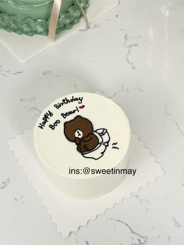 Buttercream Painting Bento cake