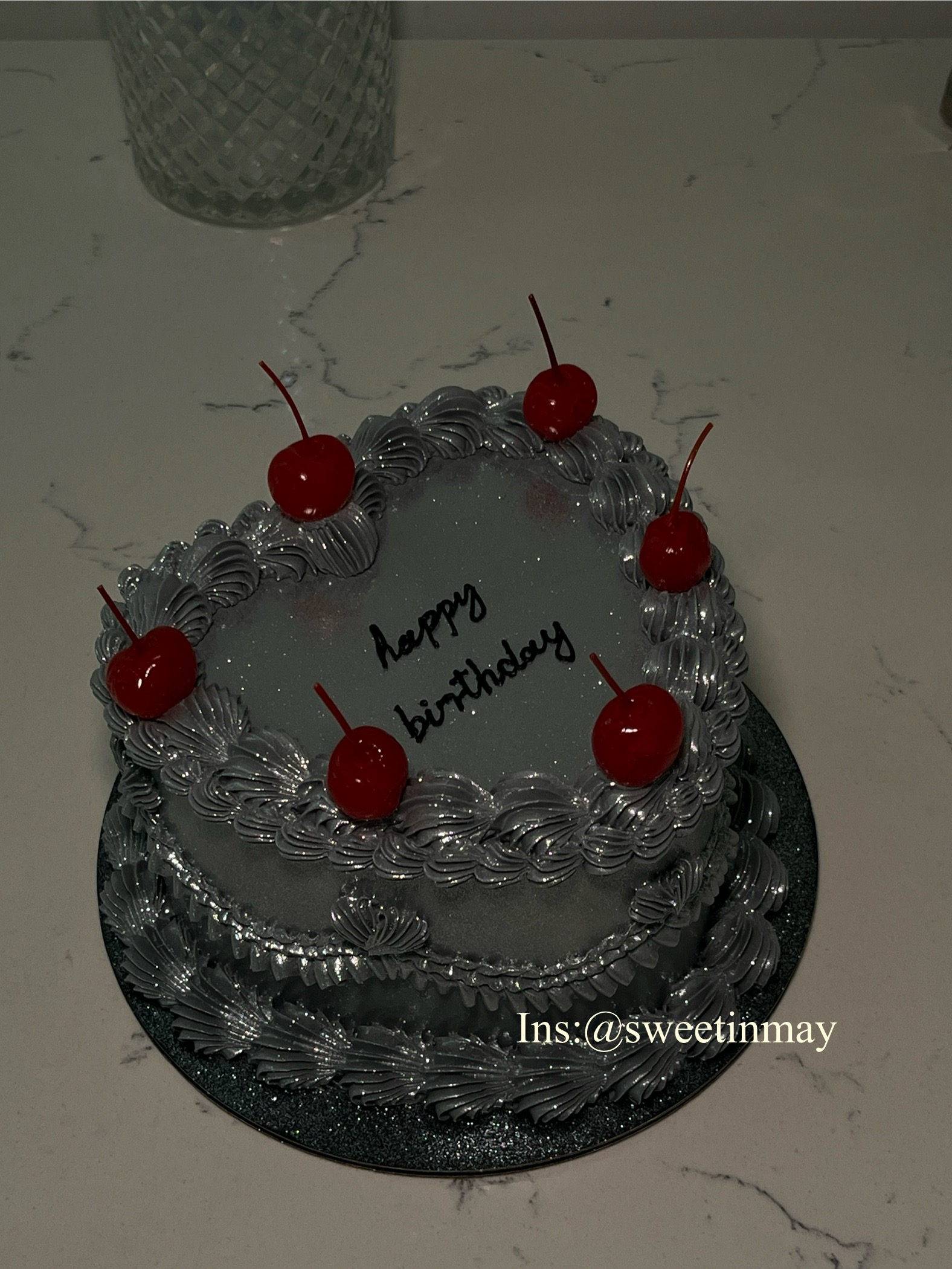 Metallic Gold/Sliver Cake